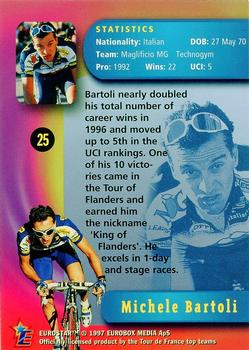 1997 Eurostar Tour de France #25 Michele Bartoli Back